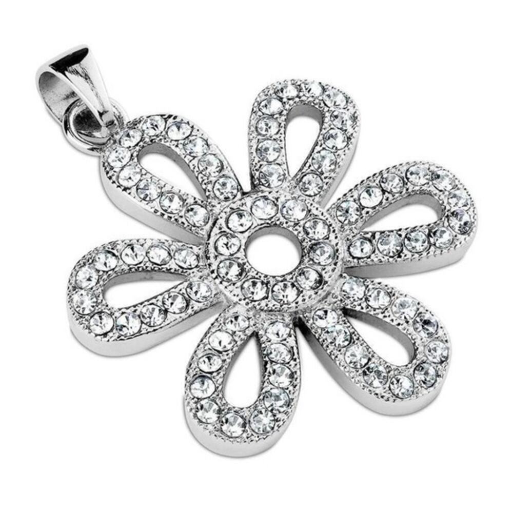 New stainless steel gem paved Pendant‎